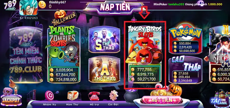 Tìm hiểu về nổ hũ Angry Birds Slot 789club