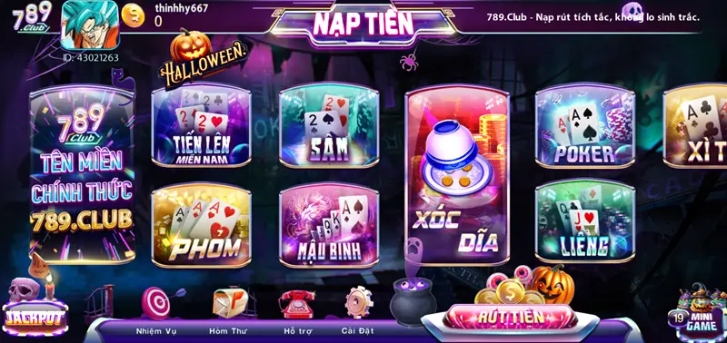 Giới thiệu về sảnh game bài đổi thưởng 789club