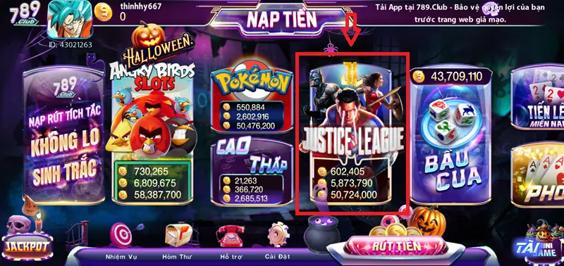 Justice League 789club là game gì?