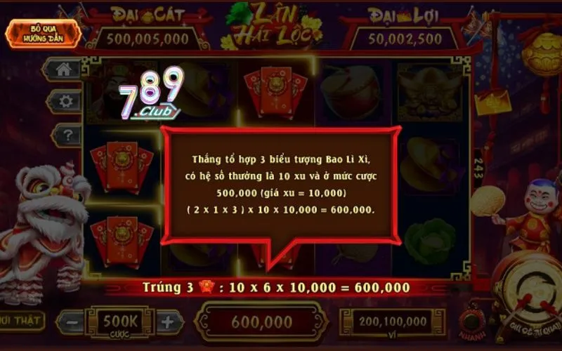 Lân Hái Lộc 789Club tặng hũ phú quý hàng ngày