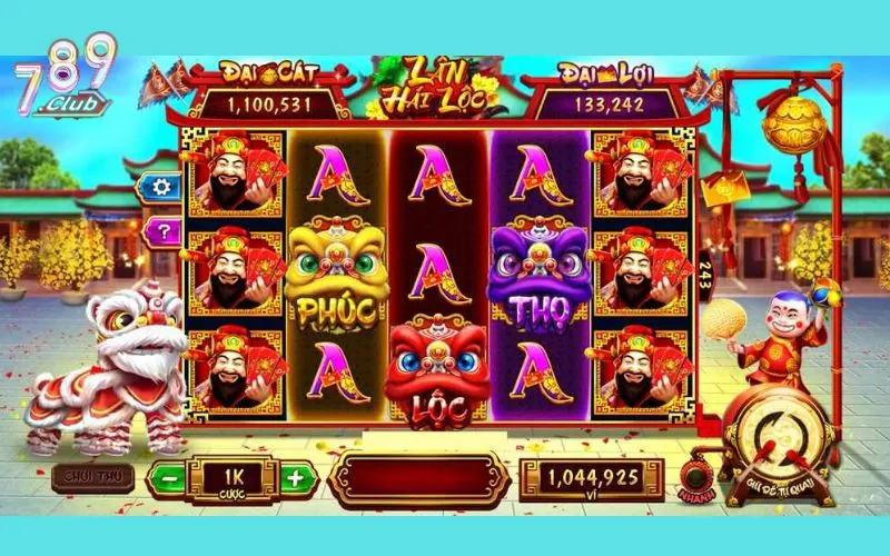 Lân Hái Lộc 789Club tặng hũ phú quý hàng ngày