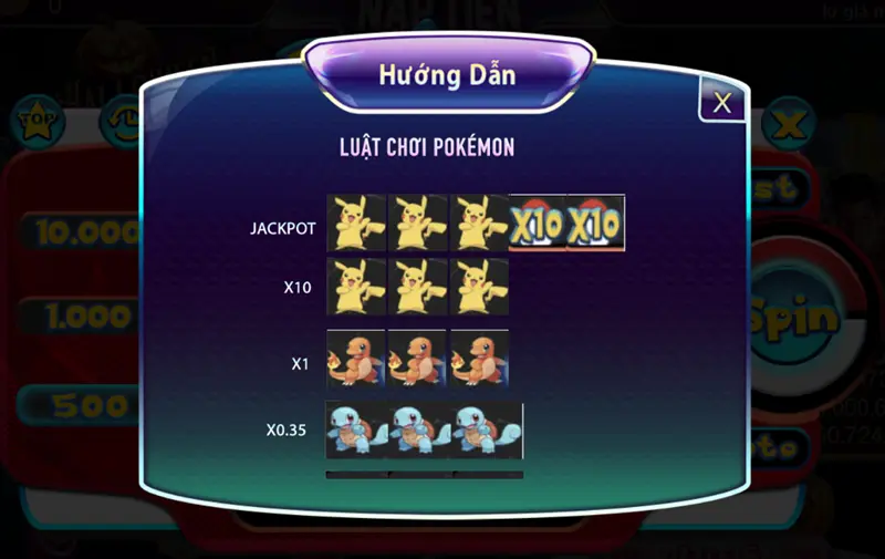 Quy luật cơ bản của trò chơi nổ hũ Pokemon tại 789club