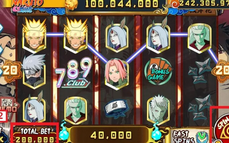 Naruto Slots 789Club: Trải nghiệm hấp dẫn, lợi nhuận cực cao