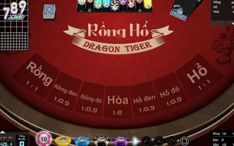 Rồng Hổ 789Club – Sàn chơi game bài chốt lãi cực nhanh