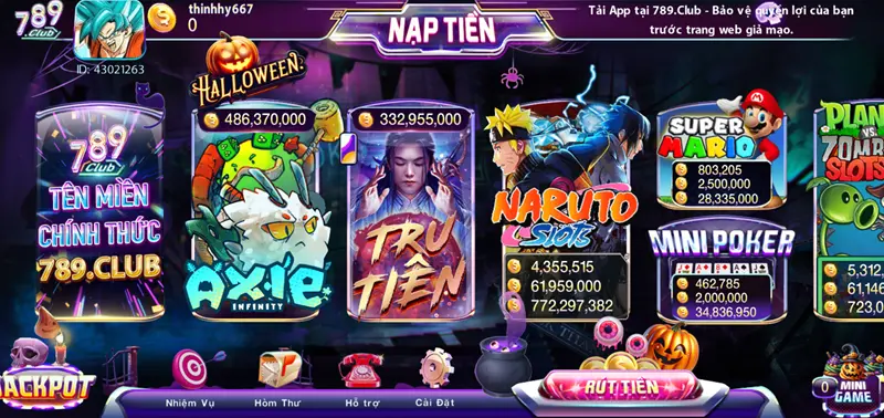 Tổng quan về sảnh slot đổi thưởng 789club