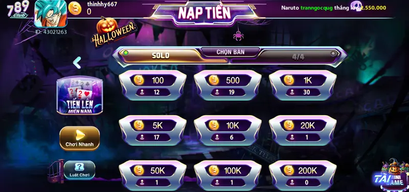 Tiến liên miền Nam 789club