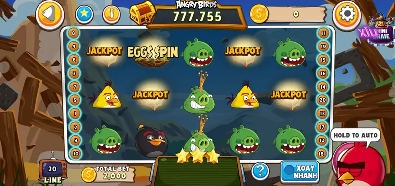 Tính năng đặc biệt chỉ có trong nổ hũ Angry Birds Slot tại 789club