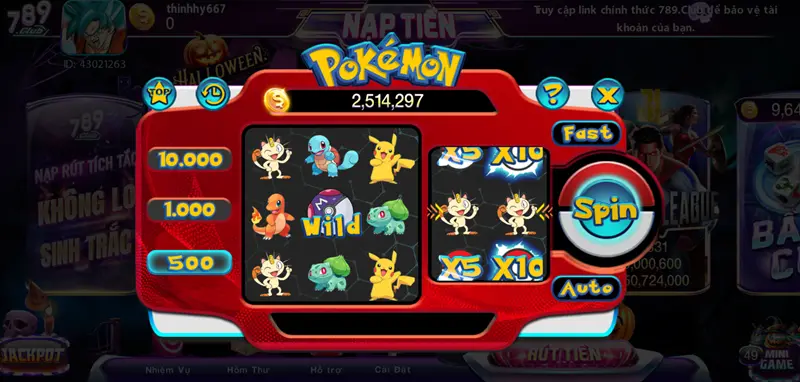 Pokemon 789club: Mini game đỉnh cao không thể bỏ lỡ